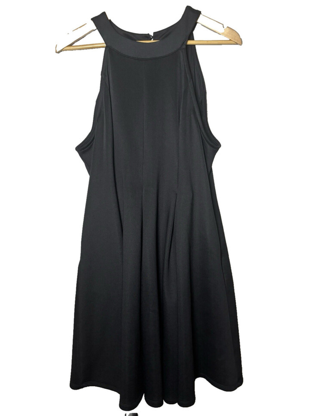 Torrid Black Scuba Knit Mini Fluted Dress Size 1